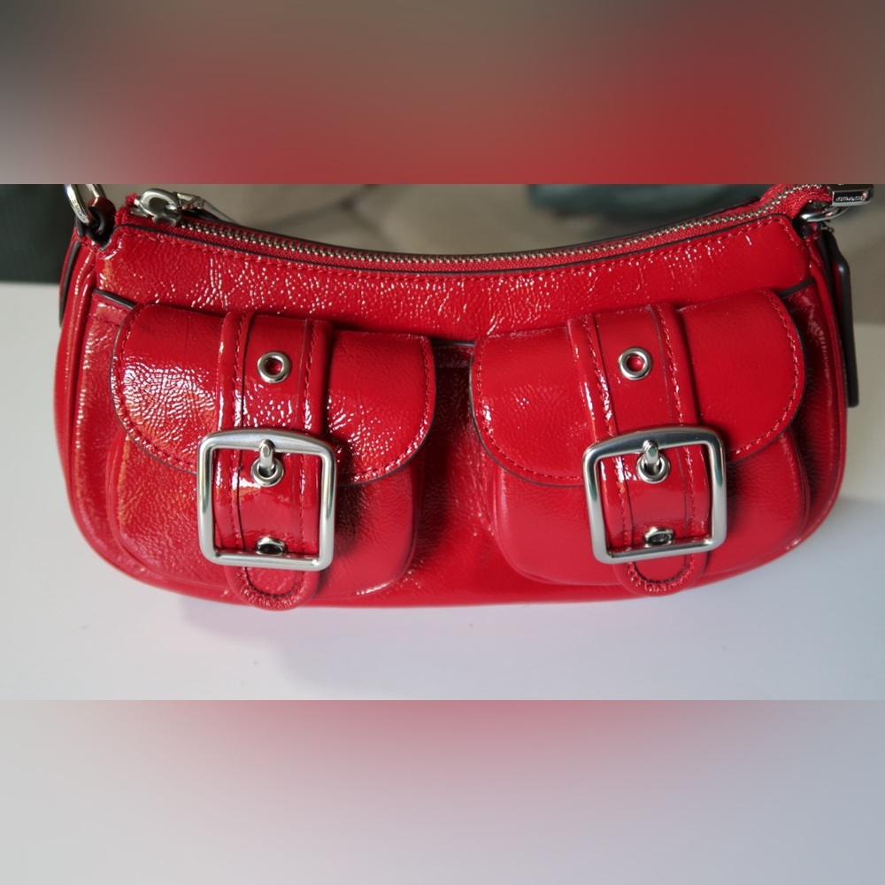 Coach Red Ashton Leather Bag